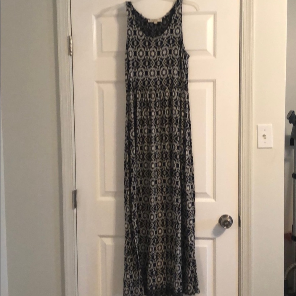 LOFT Navy maxi dress